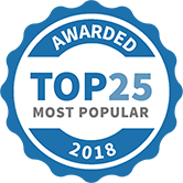 Top 25 Most Popular Tutors badge for 2018